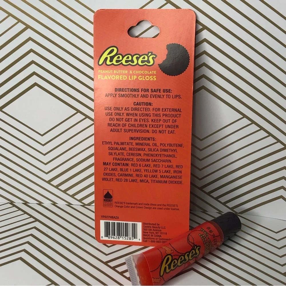 Hershey’s & Reese’s Milk Chocolate Peanut Butter Cup Flavor Lip Gloss Gift Set - Picture 5 of 15